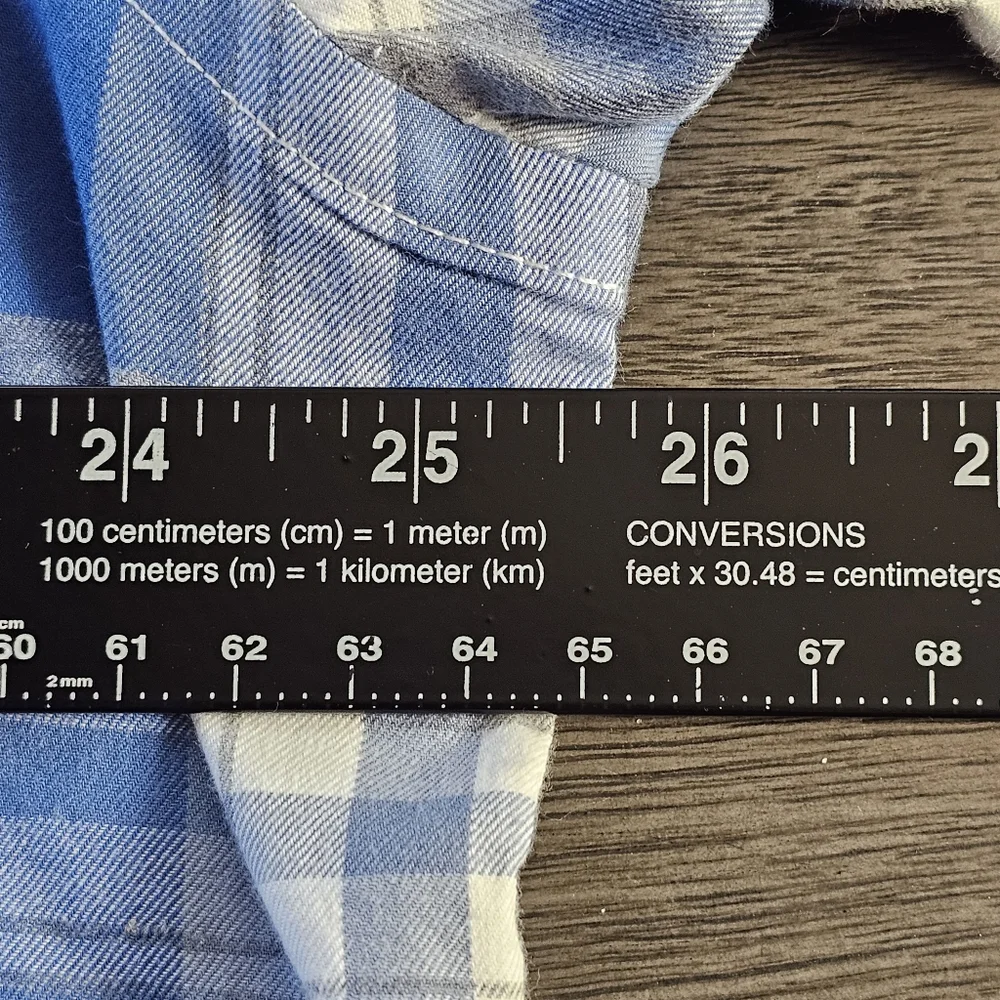 UNTUCKit Blue and White Plaid Casual Button-Down Shirt - Picture 12 of 14